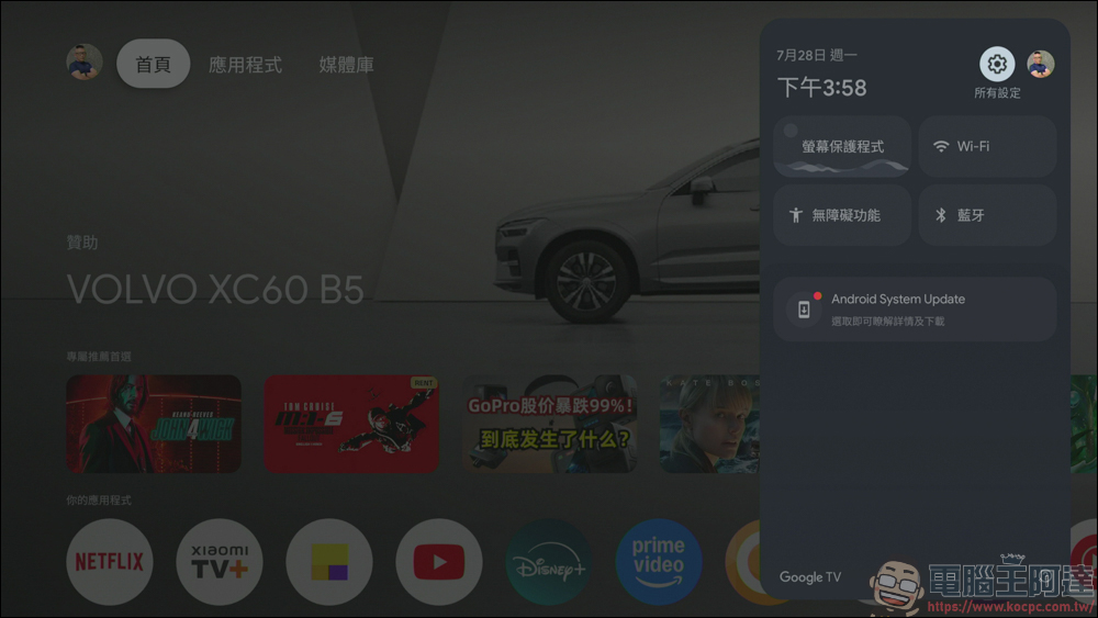 Xiaomi 電視盒子 S（3代）開箱實測：老電視一秒升級 Google TV！ - 電腦王阿達