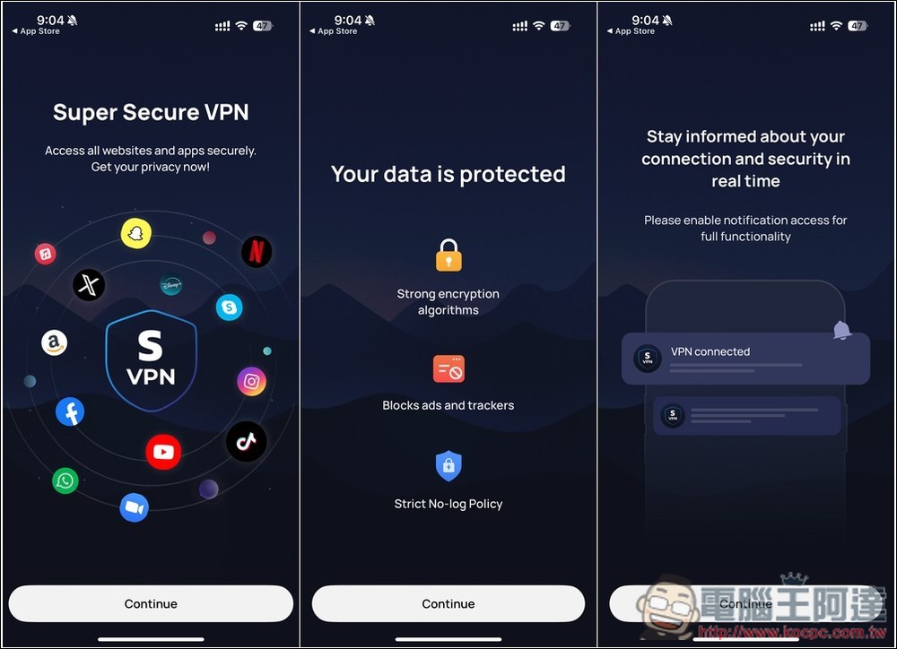 SuperVPN 終身版限免！標榜無日誌、高速連線、AES-256 加密 - 電腦王阿達