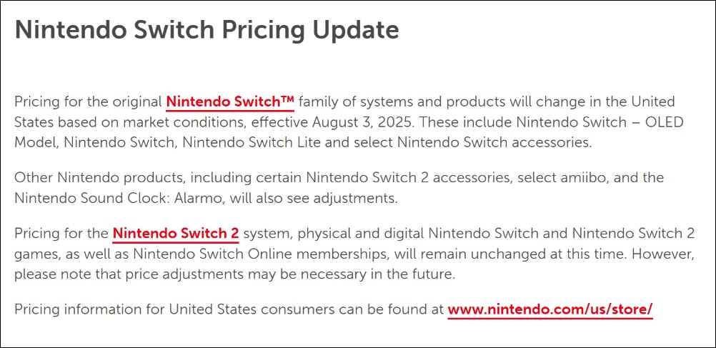 任天堂調漲美國區初代Switch售價，應與川普關稅政策有關 - 電腦王阿達