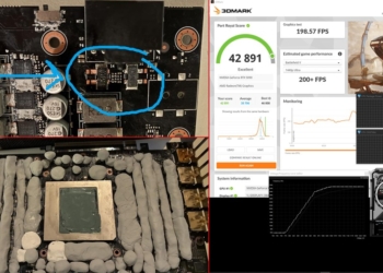無需水冷！國外玩家透過修改 RTX 5090 分流電阻 + 風冷解鎖 1200W 功耗上限，並創下 3DMark 跑分前 10 名成績