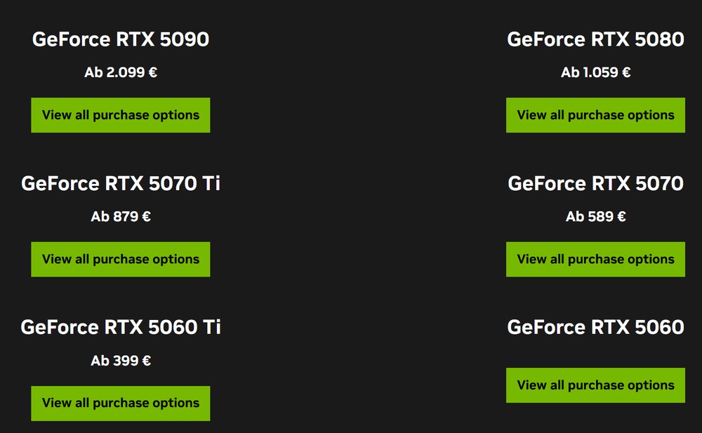 NVIDIA 官方調降歐洲的 RTX 50 系列建議售價，RTX 5090 降價超過 8000 台幣 - 電腦王阿達