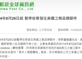 台灣郵局暫停收寄發往美國之商品類郵件，該怎麼辦?