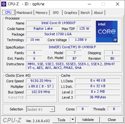 中國玩家將 i9-14900KF 超頻至 9.13GHz，創下新的世界紀錄 - 電腦王阿達