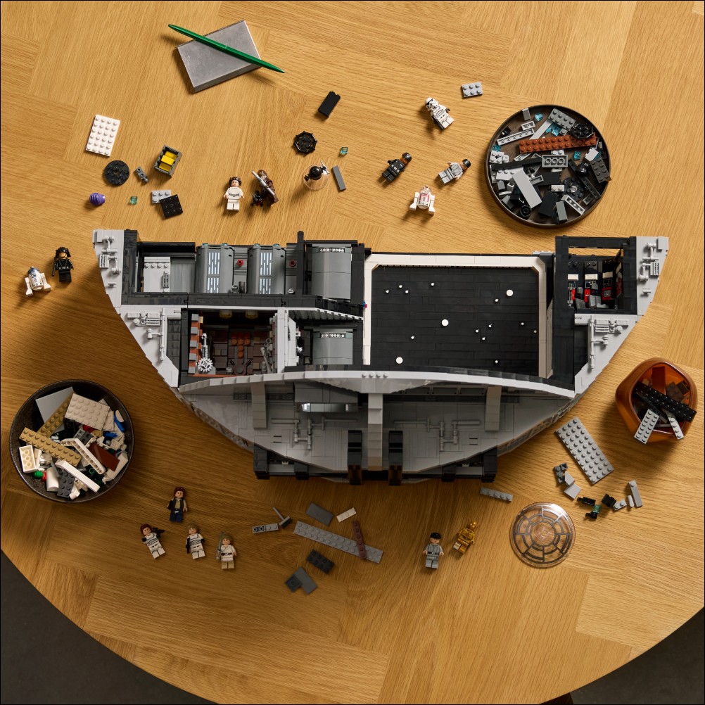 LEGO 發表史上最龐大、最昂貴《星際大戰》死星積木組，超過 9,000 塊零件、售價高達 1,000 美元 - 電腦王阿達