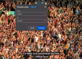 Windows 11 上的 Microsoft Edge 現在可以提供 AI 音訊翻譯，但至少要配備 12GB RAM