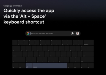 Google 為 Windows 推出全新「Google App」，按下快捷鍵就能搜尋檔案、應用程式和網頁，也內建 AI 功能