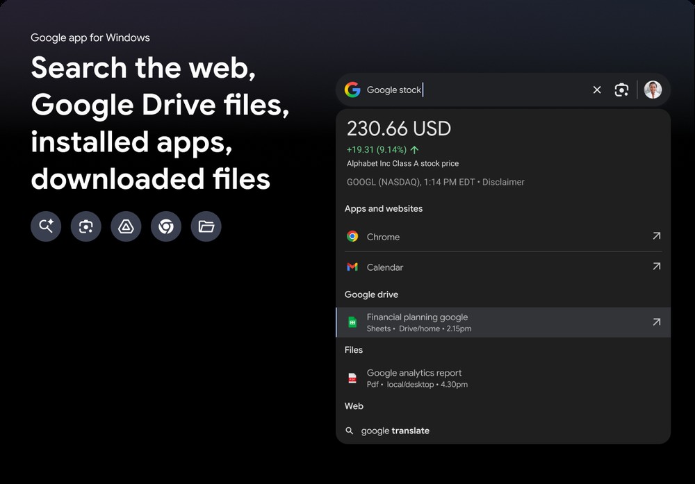 Google 為 Windows 推出全新「Google App」，按下快捷鍵就能搜尋檔案、應用程式和網頁，也內建 AI 功能 - 電腦王阿達