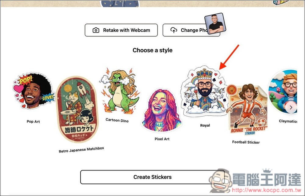Gem Stickers 一鍵製作 9 種不同類型的 LINE 貼圖，由 Nano Banana 驅動 - 電腦王阿達