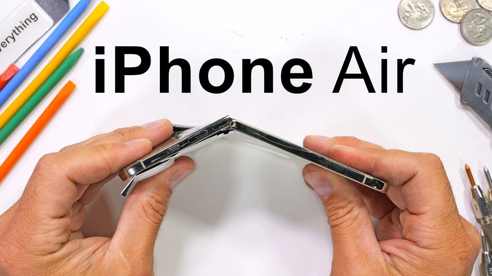 iPhone Air 暴力測試報告：有史以來最堅固的 iPhone，徒手折完全沒損傷 - 電腦王阿達