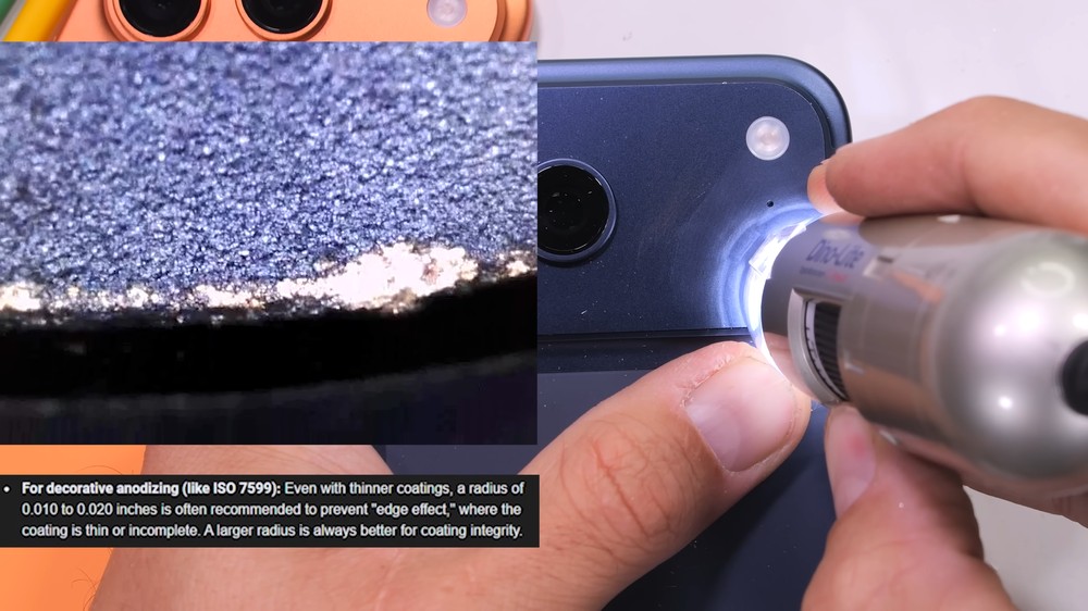iPhone 17 Pro 系列用戶請注意！暴力測試發現「相機平台的邊角非常容易掉漆」 - 電腦王阿達