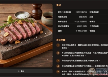 8Dishes.ME 免費 AI 食譜工具，選擇菜系和場合就會生成 8 道推薦料理