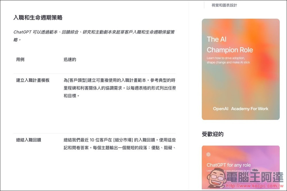 OpenAI 推出「Prompt Packs」，免費提供超過 300 個提示詞 - 電腦王阿達