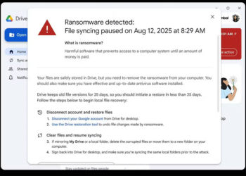 Google 雲端硬碟 AI 升級，可在勒索軟體被傳播前發現它
