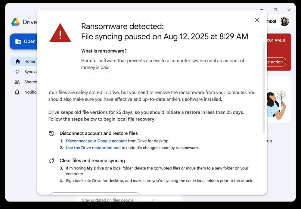 Google 雲端硬碟 AI 升級，可在勒索軟體被傳播前發現它 - 電腦王阿達