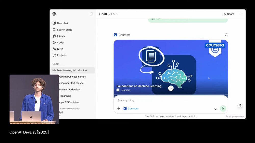 OpenAI 推出「ChatGPT 裡的 Apps」功能，用對話跟 Spotify、Canva、Booking 等平台互動 - 電腦王阿達
