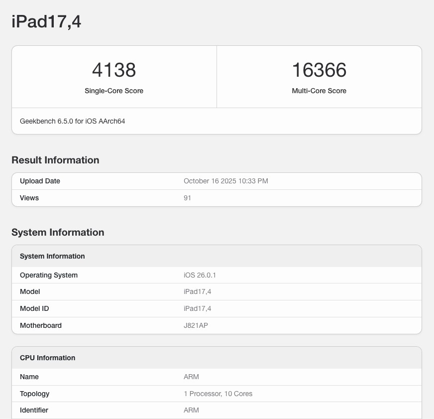 同為 10 核心的 M5 iPad Pro 和 MacBook Pro，跑分顯示 MBP 效能領先 9%，單核時脈也更高 - 電腦王阿達