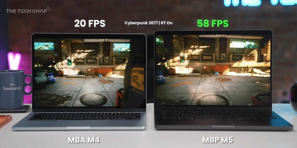 實測顯示 M5 MacBook Pro 的 GPU 光追效能比 M4 快超過 200%，AI 運算也大幅提升 - 電腦王阿達