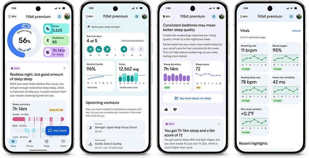 Google 重新設計的 AI 驅動 Fitbit 即將向進階用戶推出 - 電腦王阿達