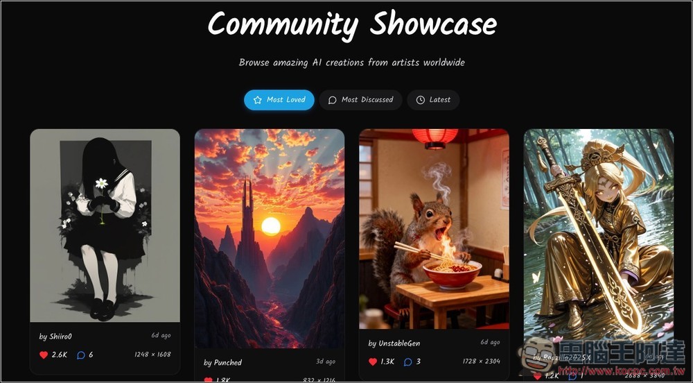 AI Gallery 無審查、無限制、可生成 NSFW 的免費 AI 生圖工具 - 電腦王阿達