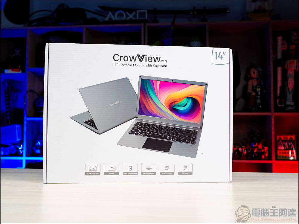 CrowView Note 開箱動手玩：一秒讓你的手機、掌機變成筆電！還可以接 Mac、SWITCH - 電腦王阿達