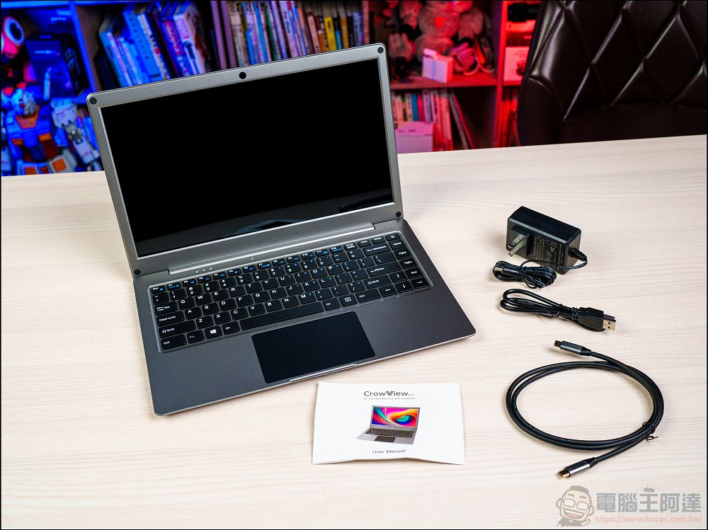 CrowView Note 開箱動手玩：一秒讓你的手機、掌機變成筆電！還可以接 Mac、SWITCH - 電腦王阿達