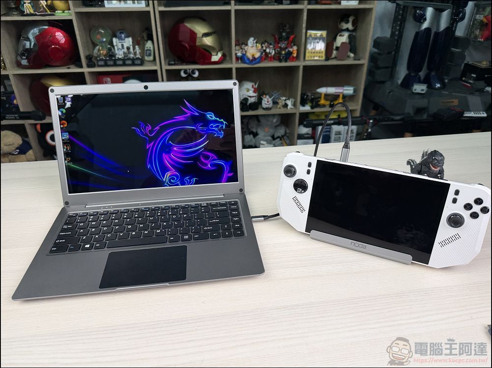 CrowView Note 開箱動手玩：一秒讓你的手機、掌機變成筆電！還可以接 Mac、SWITCH - 電腦王阿達