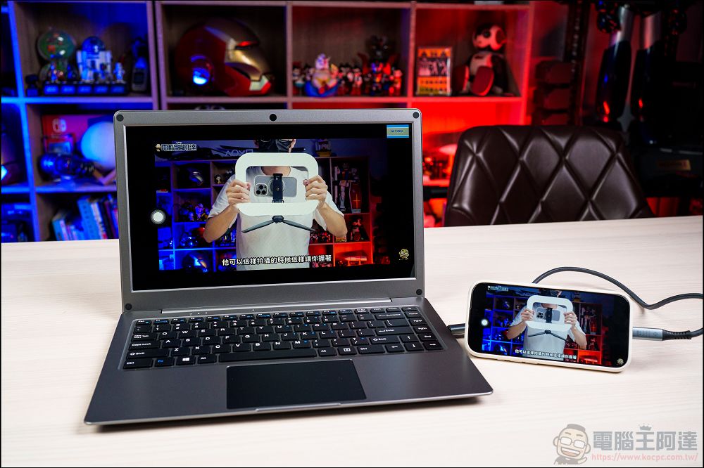 CrowView Note 開箱動手玩：一秒讓你的手機、掌機變成筆電！還可以接 Mac、SWITCH - 電腦王阿達