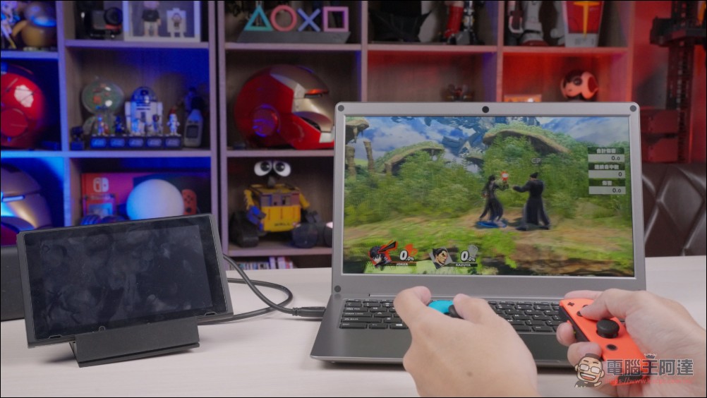 CrowView Note 開箱動手玩：一秒讓你的手機、掌機變成筆電！還可以接 Mac、SWITCH - 電腦王阿達