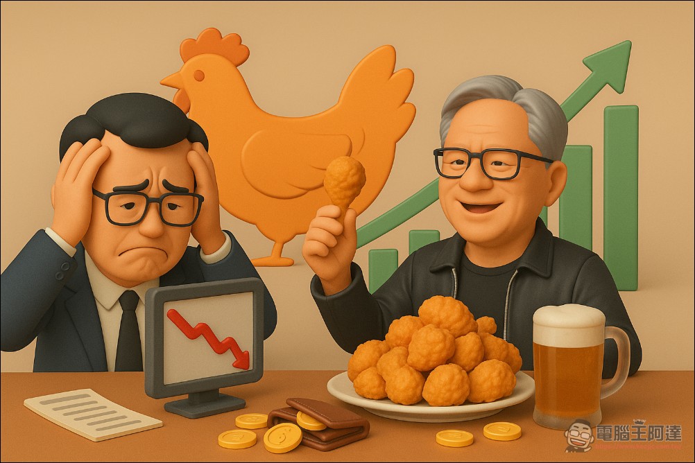 當AI遇上炸雞：Reddit 網友因黃仁勳吃炸雞慘賠47萬美金 - 電腦王阿達