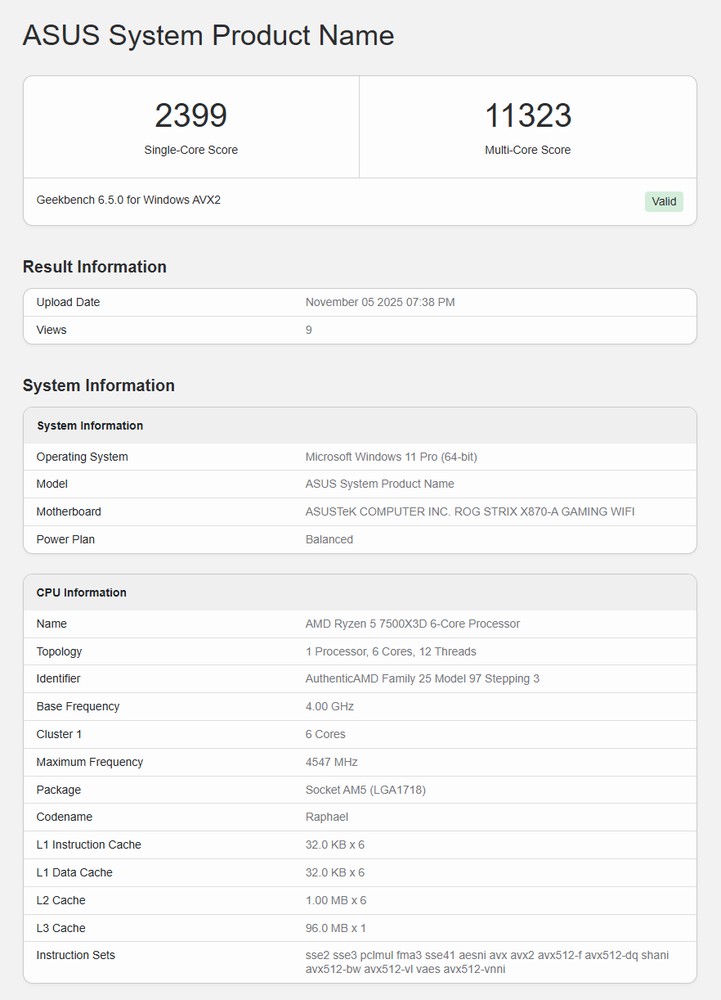 新款入門 X3D 處理器現身!Ryzen 5 7500X3D 跑分已出現在 Geekbench 資料庫 - 電腦王阿達 新款入門 X3D 處理器現身!Ryzen 5 7500X3D 跑分已出現在 Geekbench 資料庫 - 電腦王阿達
