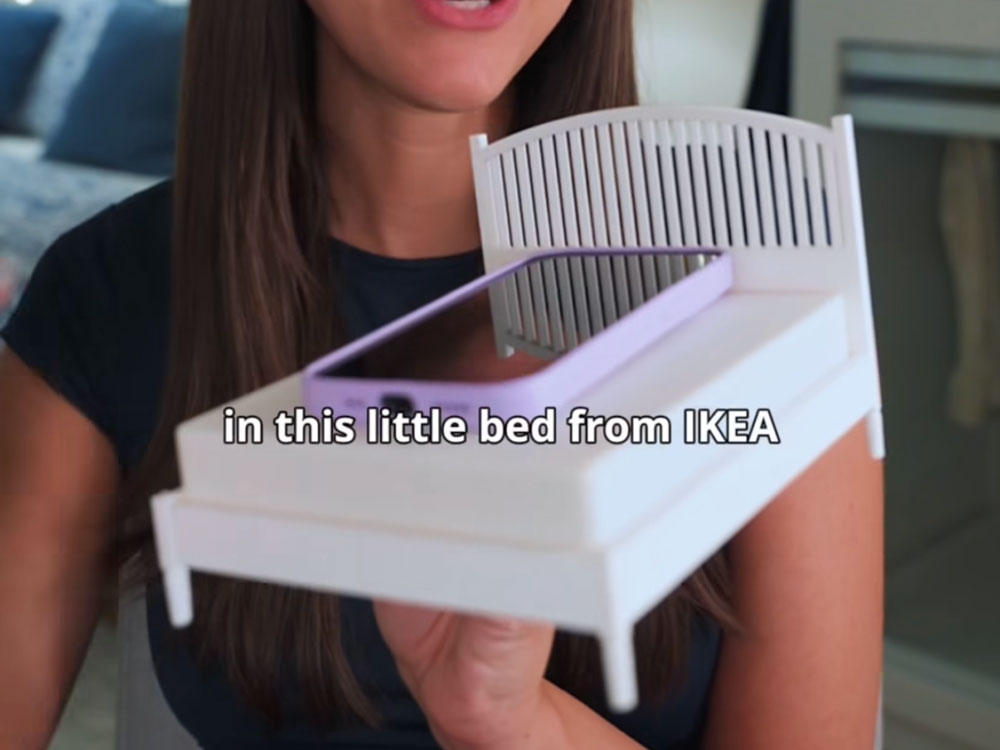 IKEA 為阿聯酋市場製作了一張手機小床，幫助戒除睡前手機滑不停 - 電腦王阿達