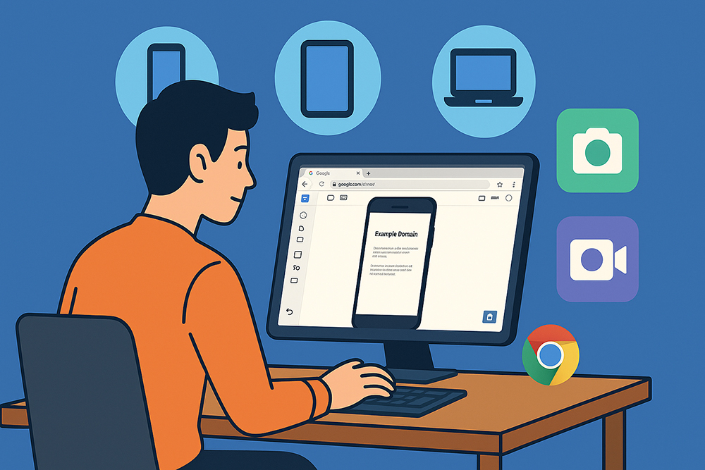 Chrome插件「手機模擬器 – 測試響應式網站」，用來測試網站和響應式網站顯示效果，還能螢幕截圖跟錄影 - 電腦王阿達
