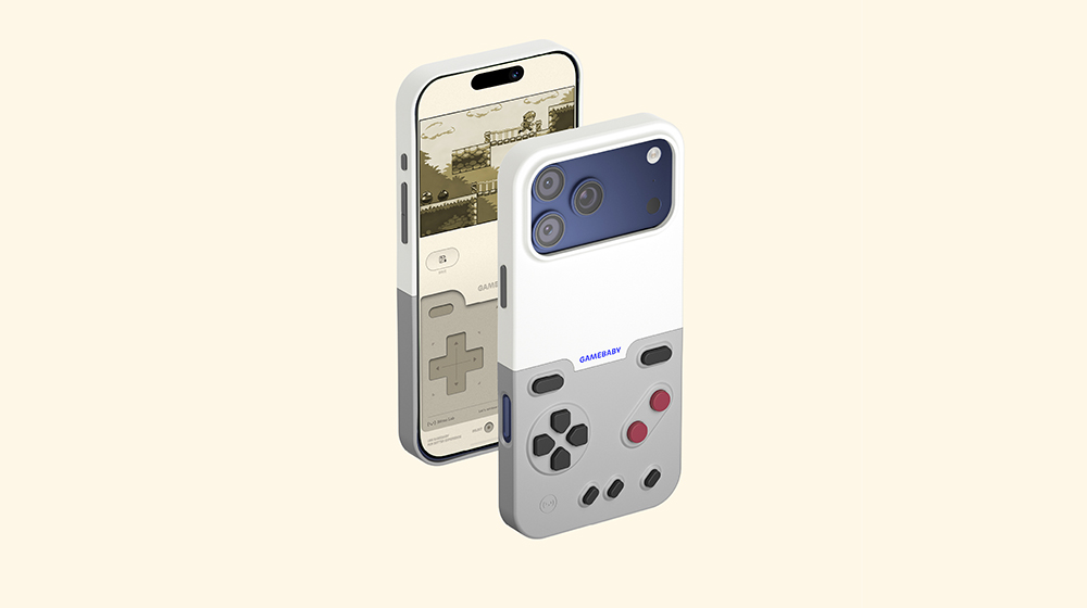 iPhone 17 Pro Max 秒變 Game Boy 掌機!Bitmo Lab 新款 GameBaby 殼進化曝光,分離式 D-pad 超香 - 電腦王阿達 iPhone