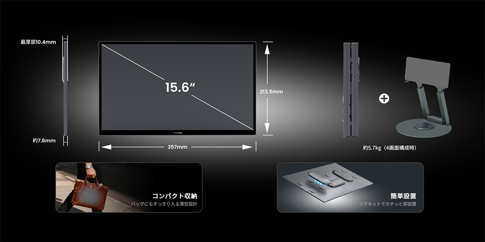 磁吸拼圖螢幕真實現！WiseeLAB 推出磁吸式五畫面神器 - 電腦王阿達