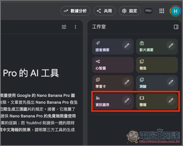 效果超讚!NotebookLM 現在也能一鍵生成簡報、資訊圖表,你一定要試試 - 電腦王阿達 效果超讚!NotebookLM 現在也能一鍵生成簡報、資訊圖表,你一定要試試 - 電腦王阿達