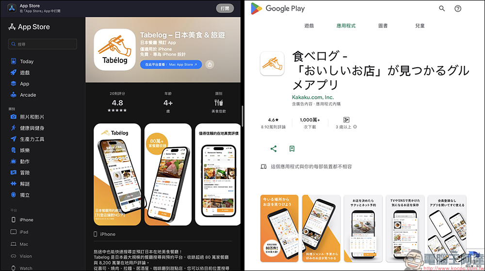 日本最大餐廳預約平台 Tabelog App 支援繁體中文，餐廳搜尋、預約教學（iOS/Android） - 電腦王阿達