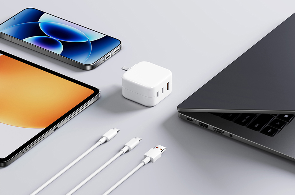 小米全新 67W GaN 三孔充電器推出：造型更圓潤可愛、單孔隨插 67W 智慧功率分配 - 電腦王阿達