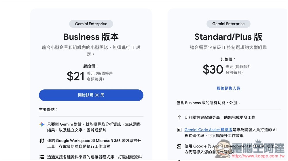教你免費體驗 30 天 Gemini 付費版的方法,無需信用卡、用 Gmail 登入即可 - 電腦王阿達 教你免費體驗 30 天 Gemini 付費版的方法,無需信用卡、用 Gmail 登入即可 - 電腦王阿達