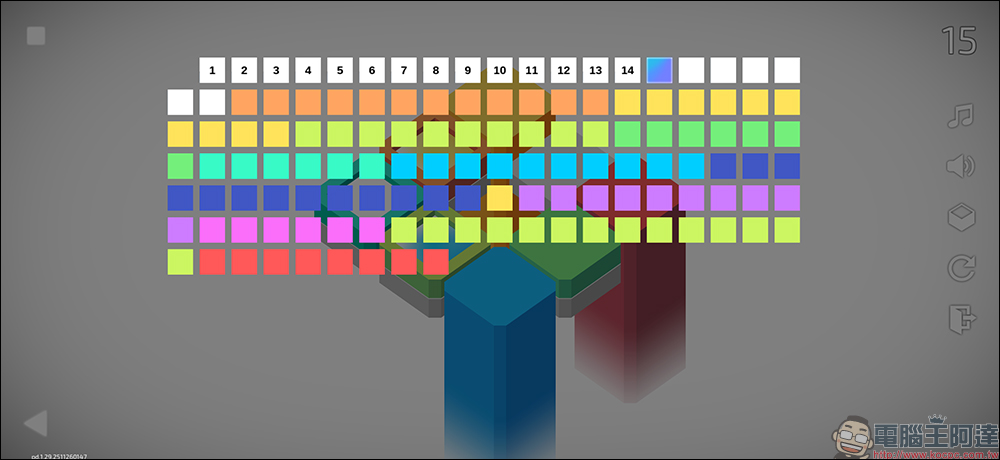 色彩控必玩！《Colorzzle》iOS/iPadOS 限時免費，百關挑戰邏輯與美感 - 電腦王阿達