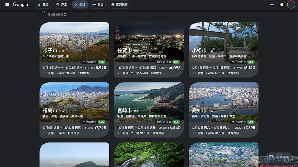 Google Flights 台灣上線 AI 機票新功能，一句話找到最優惠票價（完整教學） - 電腦王阿達