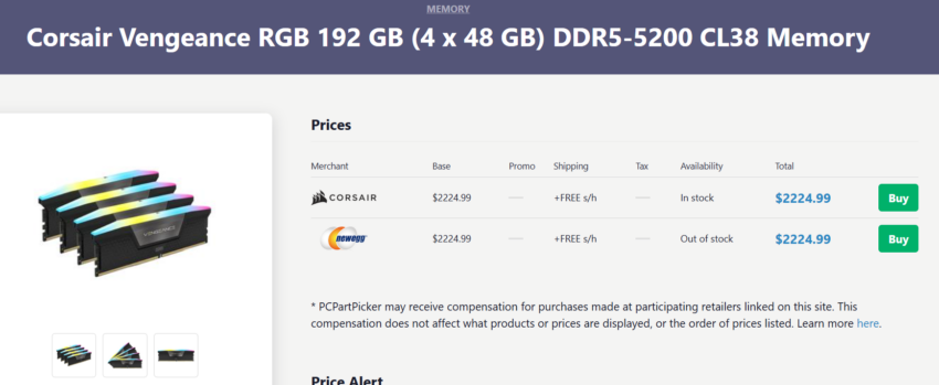 國外網友用一組 192GB 記憶體成功換到一張 RTX 5070 Ti 顯示卡 - 電腦王阿達