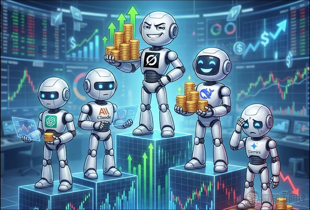 誰最會投資？Gemini、ChatGPT、Grok、Claude與DeepSeek AI 交易競技場大對決 - 電腦王阿達