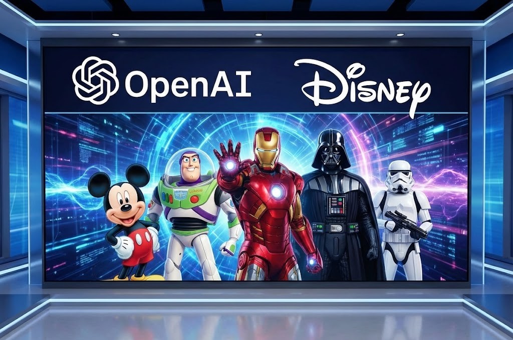 迪士尼斥資 10 億美元入股 OpenAI，將開放 Sora 使用迪士尼 IP 生成 AI 影片 - 電腦王阿達