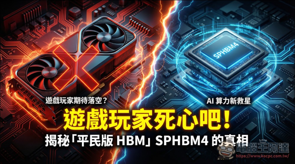 JEDEC 擬定全新記憶體標準 SPHBM4 ,速度秒殺 DDR5 與 GDDR7 - 電腦王阿達 JEDEC 擬定全新記憶體標準 SPHBM4 ,速度秒殺 DDR5 與 GDDR7 - 電腦王阿達