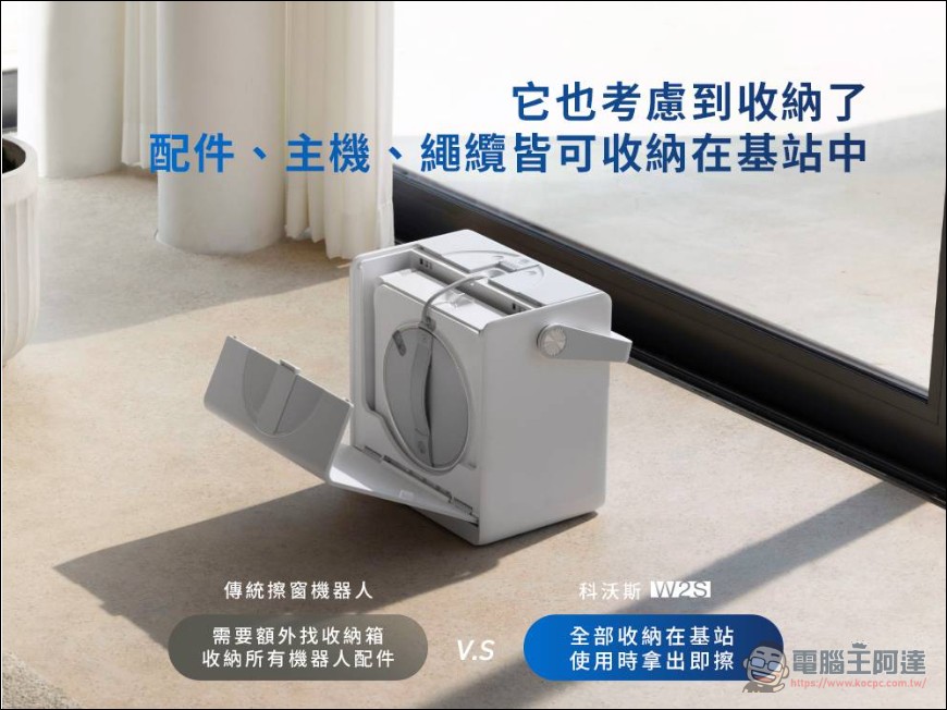 科沃斯WINBOT W2S OMNI全能基站擦窗機器人登場:一站整合供電、固定、安全與收納 - 電腦王阿達 科沃斯WINBOT W2S OMNI全能基站擦窗機器人登場:一站整合供電、固定、安全與收納 - 電腦王阿達