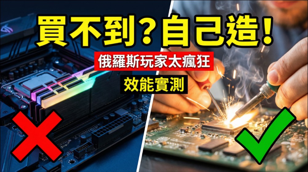 買不到平價記憶體就自己做!俄羅斯硬派DIY玩家「手搓」DDR5 記憶體自用 - 電腦王阿達 買不到平價記憶體就自己做!俄羅斯硬派DIY玩家「手搓」DDR5 記憶體自用 - 電腦王阿達