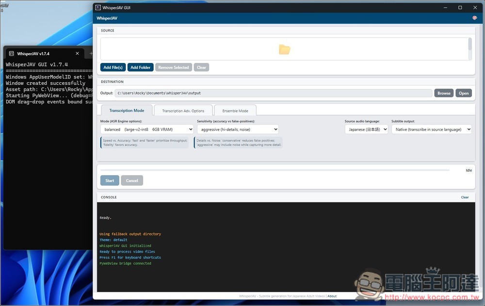 WhisperJAV 專為日本成人動作片而開發的免費字幕生成工具,標榜效果比一般 Whisper 模型更好 - 電腦王阿達 WhisperJAV 專為日本成人動作片而開發的免費字幕生成工具,標榜效果比一般 Whisper 模型更好 - 電腦王阿達