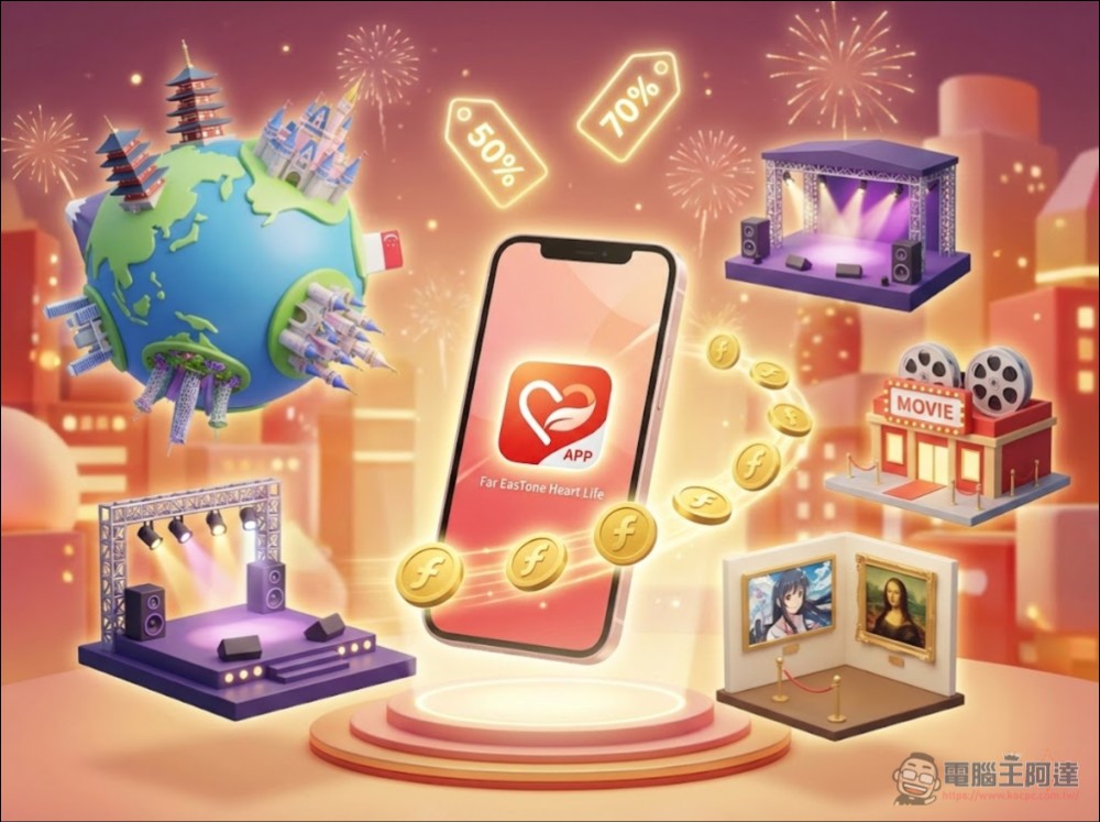 聚焦 2026 數位娛樂生態系:遠傳用戶專屬新春福利開跑!旅遊、展演娛樂優惠一次到位 - 電腦王阿達 聚焦 2026 數位娛樂生態系:遠傳用戶專屬新春福利開跑!旅遊、展演娛樂優惠一次到位 - 電腦王阿達