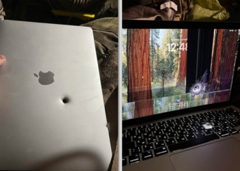 戰場認證！M1 MacBook Air 為烏克蘭士兵擋下砲彈碎片，還能正常開機運行