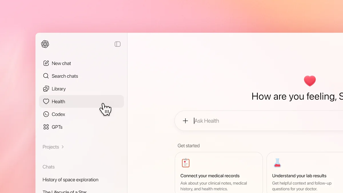 OpenAI 推出「ChatGPT 健康」新功能!分析你的健康資訊,支援 Apple 健康、醫療健康、MyFitnessPal 等 - 電腦王阿達 OpenAI 推出「ChatGPT 健康」新功能!分析你的健康資訊,支援 Apple 健康、醫療健康、MyFitnessPal 等 - 電腦王阿達